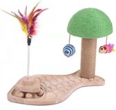 Merkloos / Sans marque Wan GmbH Sisal Mushroom Cat Scratching Tree