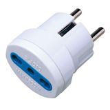 Techly One way adaptor Schuko plug to italian socket IPW-IC216 netstekker adapter Type F Type L (IT) + Type F Wit