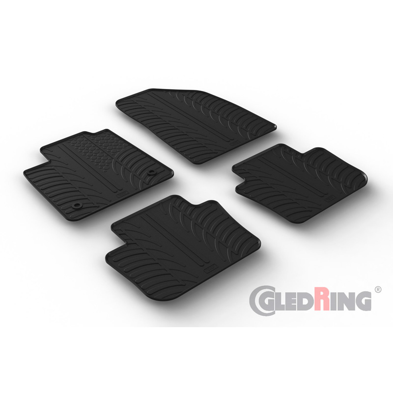 GledRing Rubbermatten passend voor MG 4 (EV) 2022- (T profiel 4-delig)