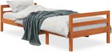 Maison Exclusive - Lit en bois massif sans matelas, brun chaud, 90x200 cm, bois de pin
