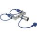 Showtec CO₂3/8 Q-Lock 2-weg Combiner Gesloten systeem