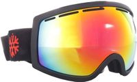 IVOL Skibril Mat Zwart met Rood Spiegelglas