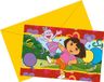 Procos Folat Dora the Explorer Uitnodigingen 6 stuks