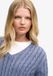 Superdry - Washed V-hals Cable Trui Slanke Pasvorm - Dames - Katoen - Maat 12 - Mariner Navy