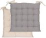 Unyqoos® Coussin d'assise bicolore confortable en coton pour chaises 40x40 cm