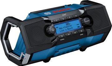 Bosch GPB 18V-2 SC Professional Werkplek Radio - DAB+, FM, USB, 15W - Zwart/Blauw
