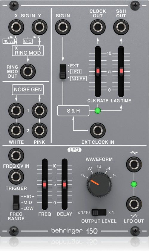 Behringer 150 Ring Mod/Noise/S&H/LFO - LFO modular synthesizer