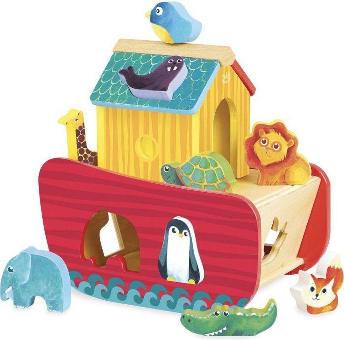 Vilac Animals Ark Shape Sorter - Hout - Multi