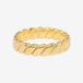 FEW. accessoires Essenza Twisted Chain Ring Gold - Size 7 - Minimalistische ring - Staal - Goudkleurig - Vrouwen