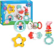Peppa Pig Baby Speelset met Rammelaars en Bijtringen - BPA Vrij - Siliconen - 1+ jaar