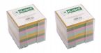 D.RECT Notitiebox Kunststof 85x85x80mm ca. 700 vel Veelkleurig Gevuld