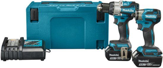 Makita DLX2527TJ Accu Combiset 2-delig (DDF489 + DTD173) 18V 5.0Ah in Mbox