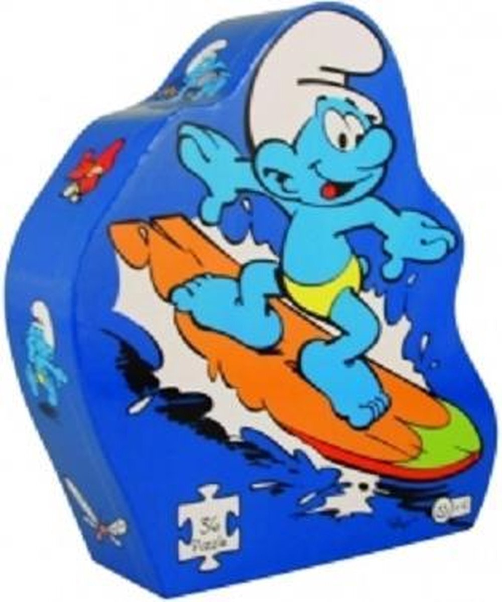 Barbo Toys Smurfen puzzel surfer 36 stukjes (42x 32 cm)