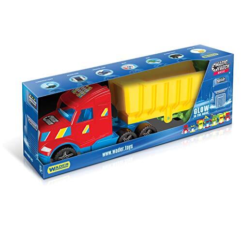 Wader Quality Toys 36300 - Magic Truck Kipper met achterklep, vanaf 3 jaar, ca. 79 cm, ideaal als geschenk voor creatief spelen