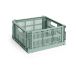 HAY Colour Crate M Square 29,5x29,5 cm vert sauge