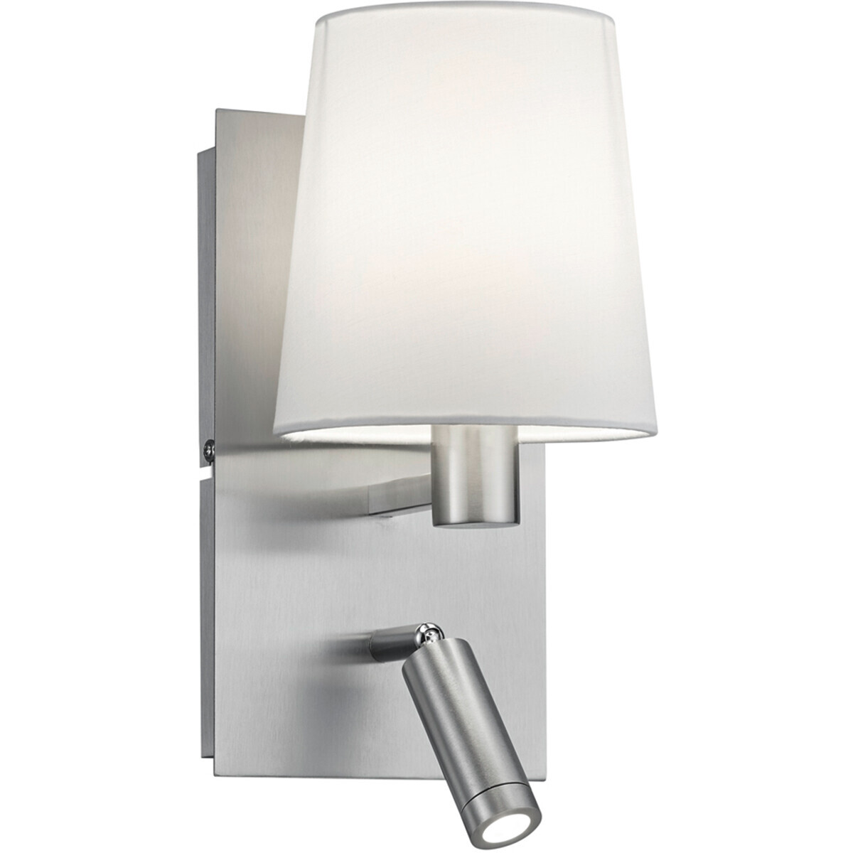 Osram - LED Wandlamp - Trion Marion - E14 Fitting - 3W - Warm Wit 3000K - Rond - Mat Nikkel - Aluminium