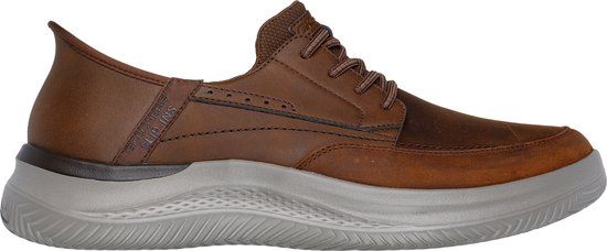 Skechers Hasting - Rory Heren Instappers - Bruin - Maat 45