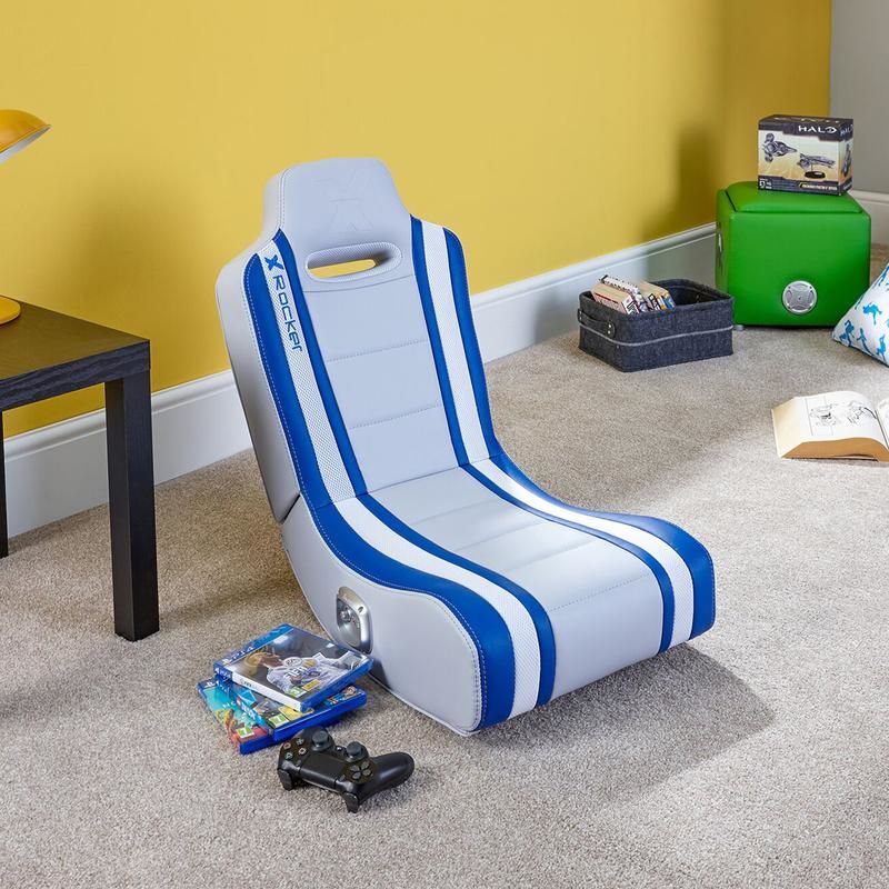 X Rocker Shadow 2.0 Console Gaming Chair - Padded Seat - Blue, White
