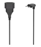 Hama 00223266 Stroom Verlengkabel Zwart 3 m H03VVH2-F 2G 0,75 mm²