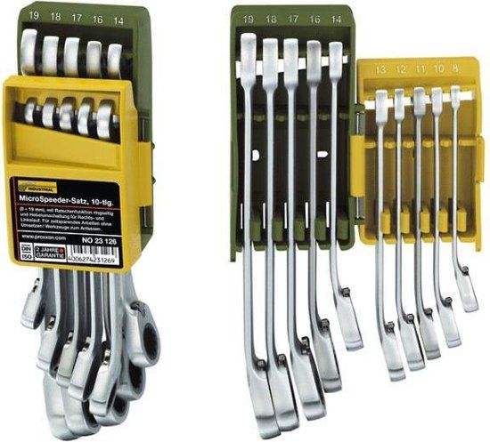 Ringsleutelset - MicroSpeeder-set in houder, 8 - 19 mm (10-dlg.)