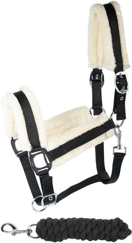 Harry's Horse Halsterset Soft zwart pony