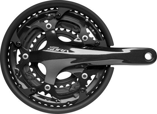 Shimano Sora FC-R3030 Crankset 3x9-speed 50-39-30T - 175mm - Black
