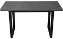 Table à manger - Table à manger rectangulaire - Design moderne - Cadre en bois - Surface polie - Multifonctionnel - Assemblage requis - Gris
