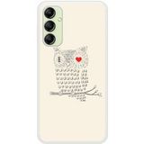 Samsung Siliconen hoesje compatibel met Galaxy A14 5G I Love Owls