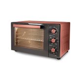 Tognana Iridea convectie-oven met binnenwanden van antiaanbakmateriaal, appelrood