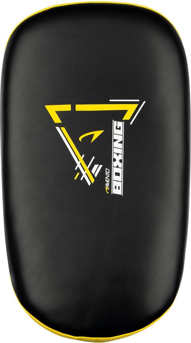 Avento Boks Sparring Blok Pad - Zwart/Geel