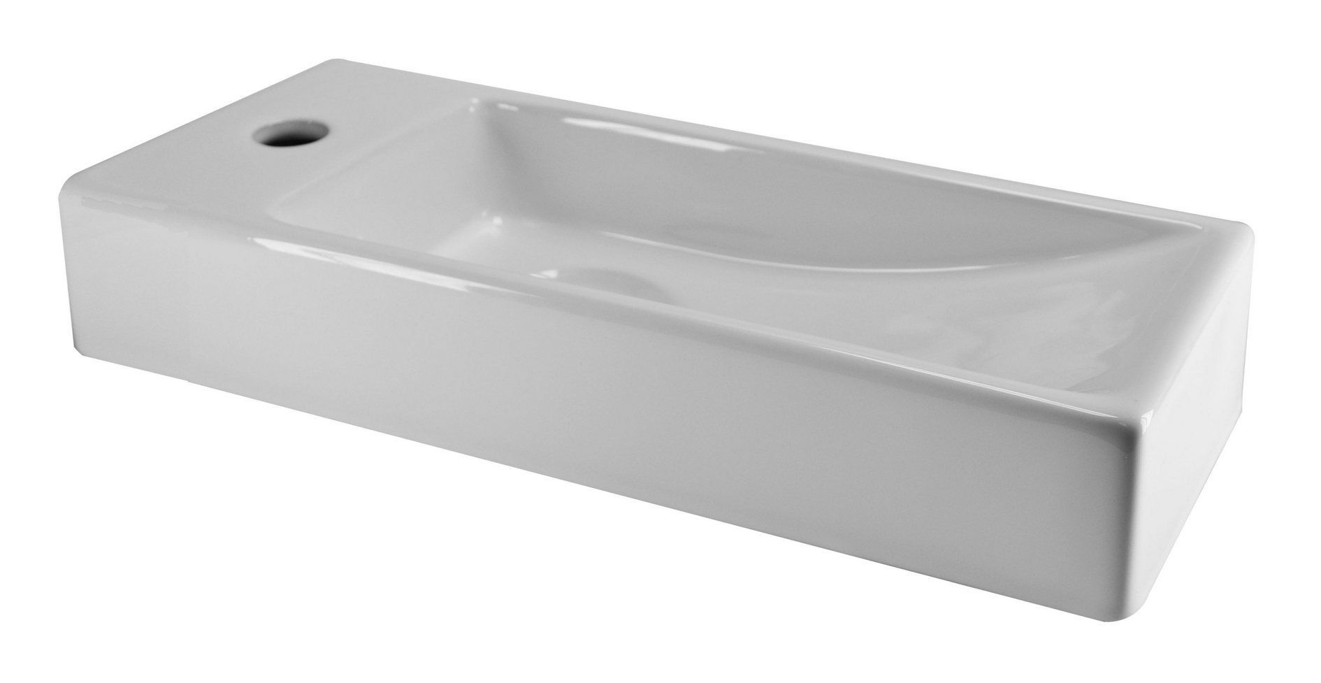 Praya Wiesbaden Trim mini fontein 38x14x8cm links - Wit