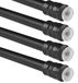 Tringle à rideaux extensible 60-90 cm, noir (set de 4)