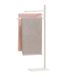 Relaxdays Handdoekenrek badkamer - 3 draaibare stangen - RVS - Staand - Wit