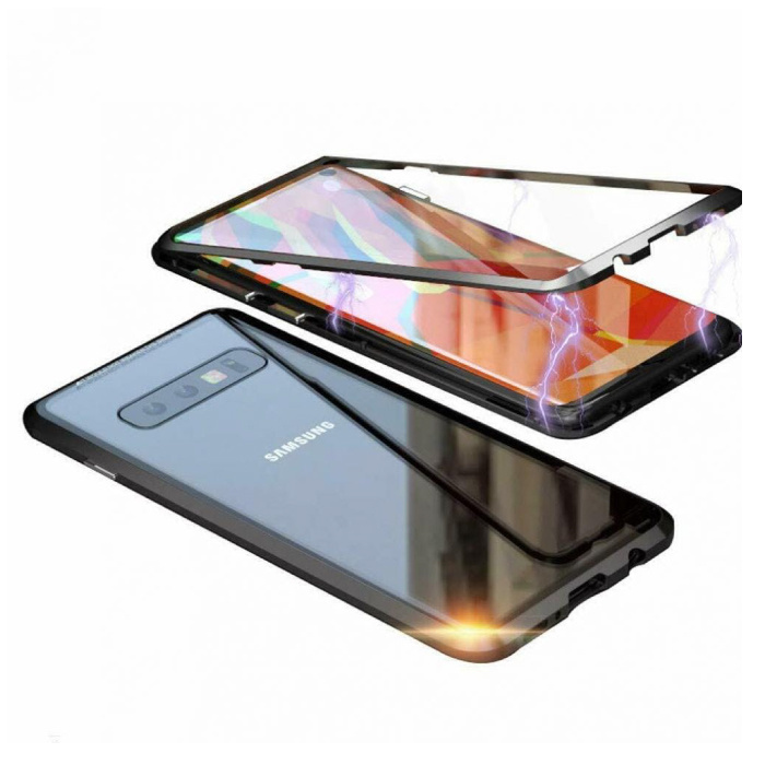 Stuff Certified Samsung Galaxy Note 9 Magnetisch 360° Hoesje met Tempered Glass - Full Body Cover Hoesje + Screenprotector Zwart