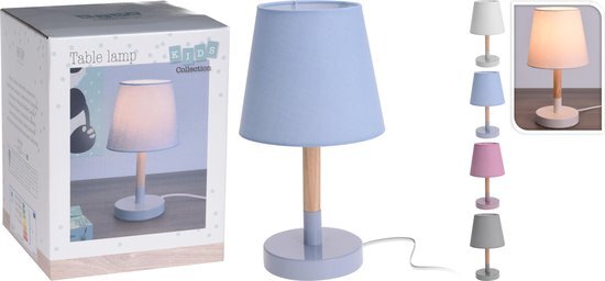 Home & Styling Home&Styling Tafellamp - Met lampenkap - Kinderlamp -Wit