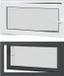 vidaXL Kelderraam RISOR 110 x 50 cm Wit Dubbel Glas PVC Links Binnendraaiend Geluidswerend Thermisch Isolerend Met Ventilatie