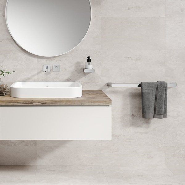 Geesa Shift Handdoekrek 65cm Chroom 8712163214980