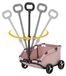 Merkloos Kinderwagen voor Kleine Honden en Katten, Opvouwbare Buggy