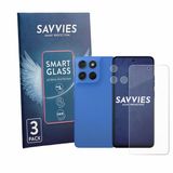 Savvies 3 Stuks Screenprotector voor Motorola Moto G57 (Voor+Camera) - Glas Transparant