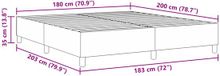vidaXL Platformbedframe Lichtgrijs 180 x 200 cm Corduroy stof