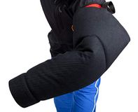 DINGO GEAR Bijtmanchet van nylon, extra zacht, met handvat en grip, bijtbescherming voor IGP, hondensport, training van jonge honden, zwart, niveau 2 - gemiddeld (S01963)