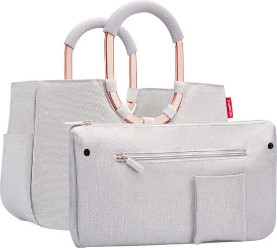 Reisenthel Loopshopper M Shopper - 12L - Frame Twist Sky Rose Grijs