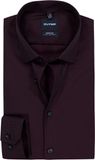 OLYMP No. 6 Six super slim fit chemise - longueur de manche 7 - structure - bordeaux rouge - Repassage facile - Tour de cou : 42 (taille UE : L)