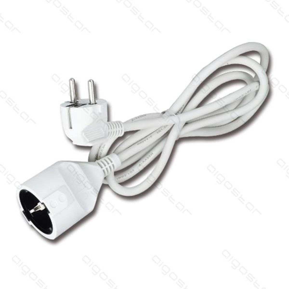 LCB LED Europe Verlengsnoer 2 meter - Wit