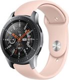 By Qubix - Rubberen sportband - Zacht roze - Geschikt voor Xiaomi Mi Watch / Xiaomi Watch 2 / Xiaomi Watch S1 / S2 / S3 / S4 (47mm)
