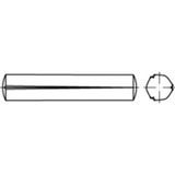 TOOLCRAFT TO-5438367 Gekerfde conische pen 5 mm Staal 100 stuk(s)
