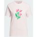 Adidas Sportswear Floral Bloom At Your Own Pace Graphic T-Shirt - Dames - Roze