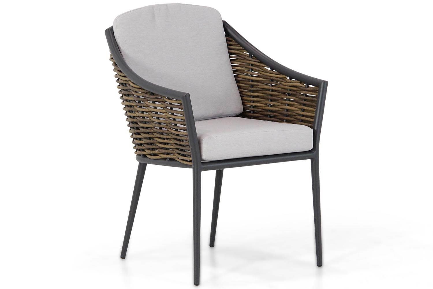 Coco Olivine dining tuinstoel - antraciet, grijs