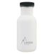 Laken Basic Steel roestvrijstalen fles voor kinderen en volwassenen, 0,5 l, met schroefsluiting, wit