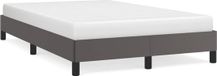 vidaXL Cadre de lit Similicuir Gris 120x190 cm